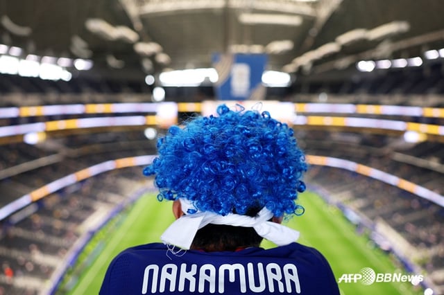 日本のサッカーファンの姿。 /AFPBBNews=ニュース1
