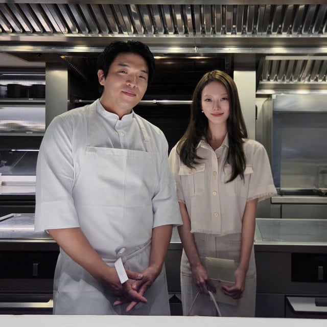 왼쪽부터 안성재, 강민지