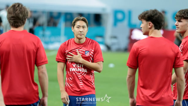 ATM 이강인이 2026쿠팡플레이 시리즈 맨체스터시티와 아틀레티코 마드리드 경기에 앞서 그라운드로 나와 훈련을 시작하고 있다. 2026.08.09. /사진=강영조 cameratalks@