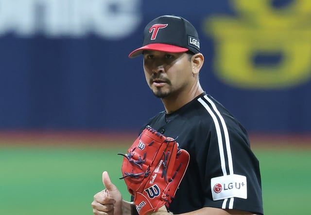 KARASCO debutó como abridor ante los Kiwoom Heroes el día 11. /foto=LG Twins