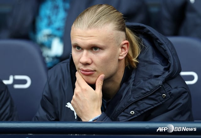 El atacante del Manchester City, Erling Haaland. /AFPBBNews=NEWS1