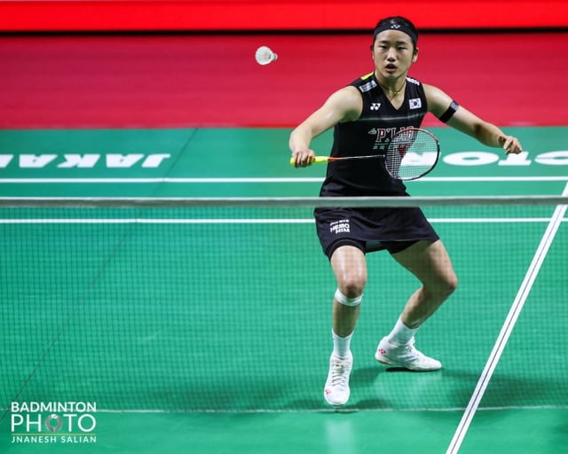 지난 6월 7일(한국시간) 인도네시아 자카르타에서 열린 2026 세계배드민턴연맹(BWF) 월드투어 슈퍼 1000 인도네시아 오픈 결승에서 일본의 야마구치 아카네와 경기 중인 안세영. /사진=대한배드민턴협회 제공