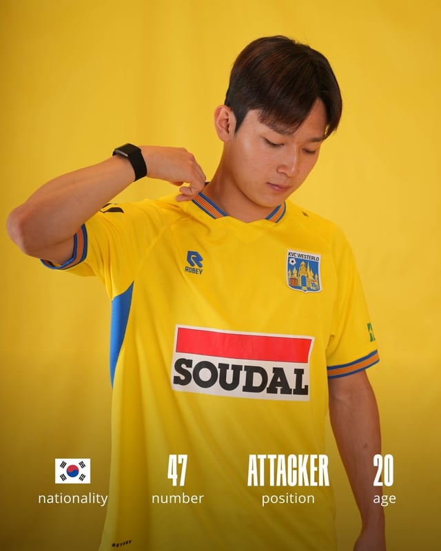 Yang Min-hyeok, who has left England's Premier League club Tottenham to join Belgium's KVC Westerlo on loan. /Photo=Screenshot from KVC Westerlo official website