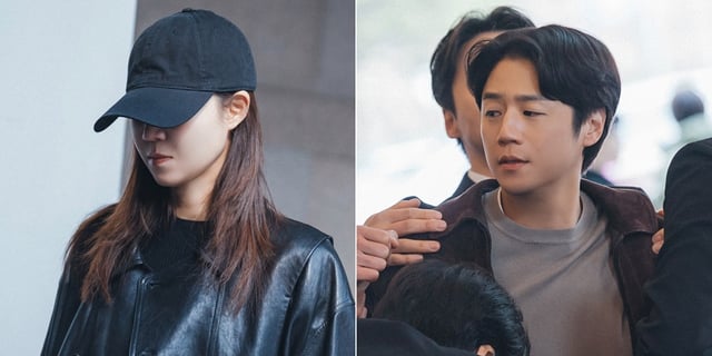 Từ trái sang phải Gong Hyo-jin, Jung Jun-won /ảnh=MBC 'Sát thủ vợ người khác'