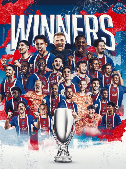 A commemorative poster for Paris Saint-Germain's 2026 UEFA Super Cup. /Photo=Paris Saint-Germain official social networking service (SNS)