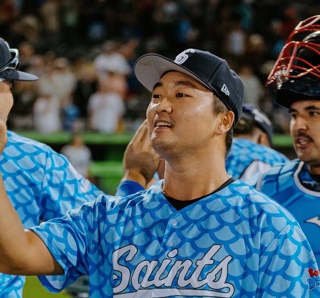 Koh Woo-seok. /ảnh=Trang SNS chính thức Saint Paul Saints