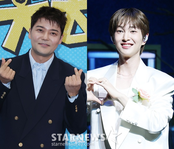 放送人チョン·ヒョンム、SHINeeオンユ/写真=スターニュース