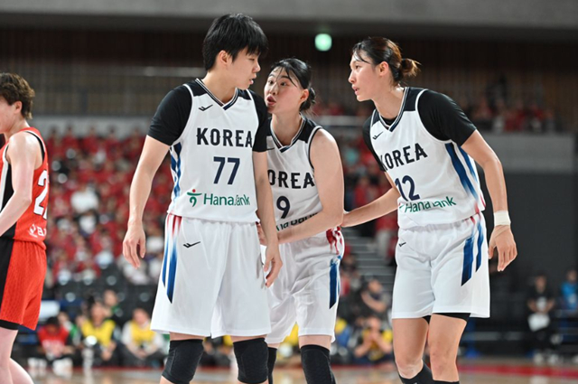 Equipo femenino de Corea Yeo Ja-nong-gu (CEO). /Foto=Asociación Japonesa de Baloncesto proporcionado