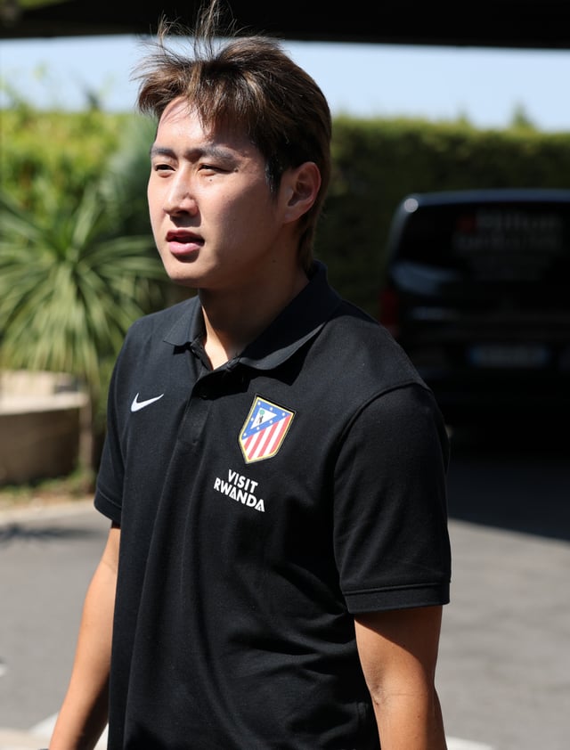 El jugador del Atlético de Madrid Lee Kang-in se desplazaba para disputar el partido amistoso de pretemporada contra Marsella, celebrado el día 15 (hora coreana) en el Orange Vélodrome de Marsella, Francia. /Foto=Captura de las redes sociales del Atlético de Madrid