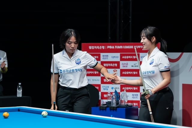 Woori Financial Capital Sarong Piavy (trái) và Jang Ga-yeon. /Ảnh=PBA Tour cung cấp