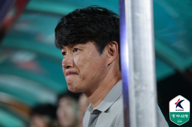 パク·ゴンハ水原FC監督。 /写真=韓国プロサッカー連盟提供
