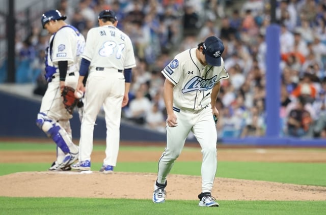 Tay ném Samsung Lions Yang Chang-seop. /ảnh=Samsung Lions cung cấp