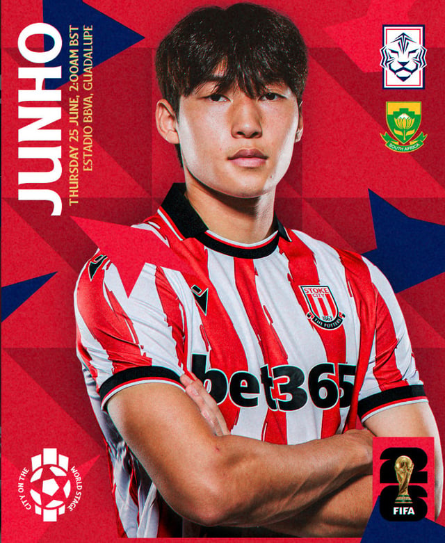 Bae Jun-ho. /Photo=Stoke City official SNS screenshot