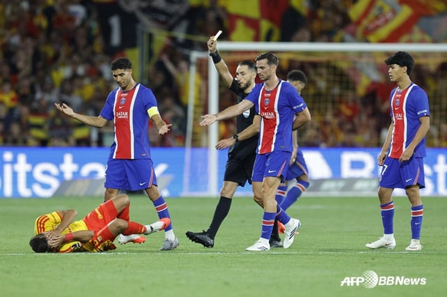 PSG vs. Reims match scene. /AFPBBNews=NEWS1