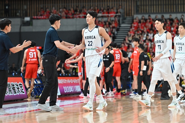 韓国男子バスケットボール代表チーム。 /사진=Japan Basketball Association 제공