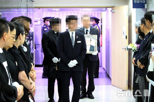 17일 충남 천안시 안서동 단국대학교병원 장례식장에서 고 백인천 감독의 영결식이 진행되고 있다. /사진=뉴시스