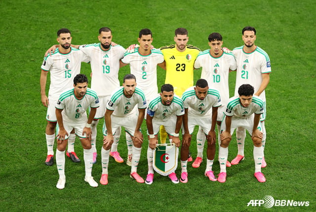 Algeria national football team. /AFPBBNews=NEWS1