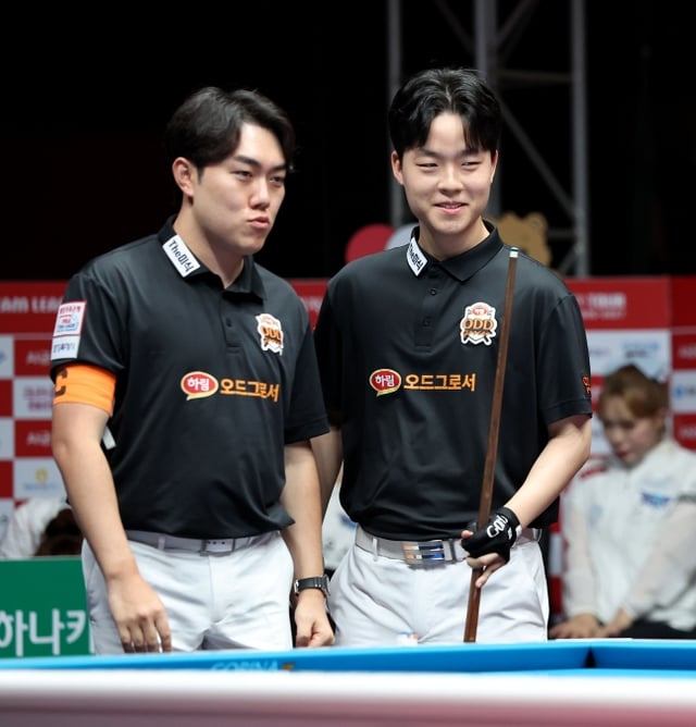 Haryim Kim Jun-tae (left) and Kim Young-won. /Photo=PBA Tour provided