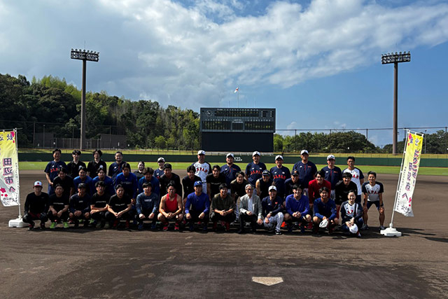 7月20日から沖縄で合宿訓練を始めた日本のアジア大会野球代表チーム。 /写真=野球日本代表公式ホームページ