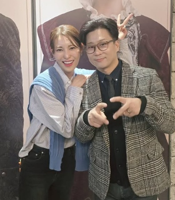 김정화, 유은성 /사진=유은성 SNS