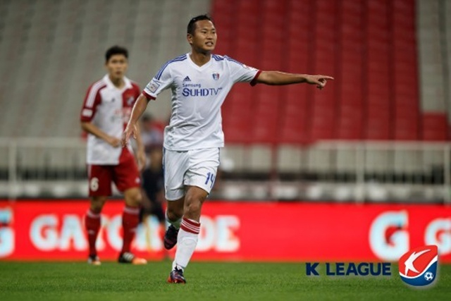 水原三星(スウォン·サムスン)時代の鄭大世(チョン·デセ)。 /写真=韓国プロサッカー連盟提供