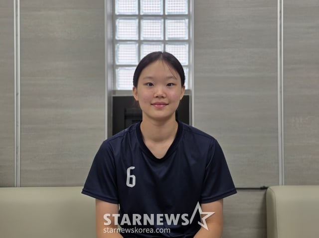 중앙여고 김미주가 지난 17일 서울 서대문구 북아현동에 위치한 중앙여고 실내체육관에서 스타뉴스와 만나 인터뷰했다. /사진=김동윤 기자
