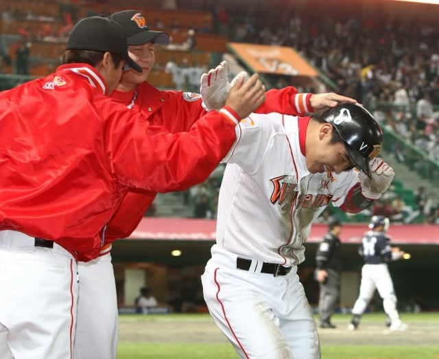 Jung Geun-woo during his SK Wyverns days. /Photo=SSG Landers provided