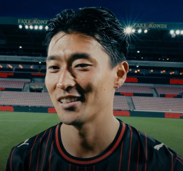 Jo Gyu-seong, quien anotó el primer gol de la temporada, durante una entrevista. /foto=Captura de las redes sociales oficiales de Mjelland