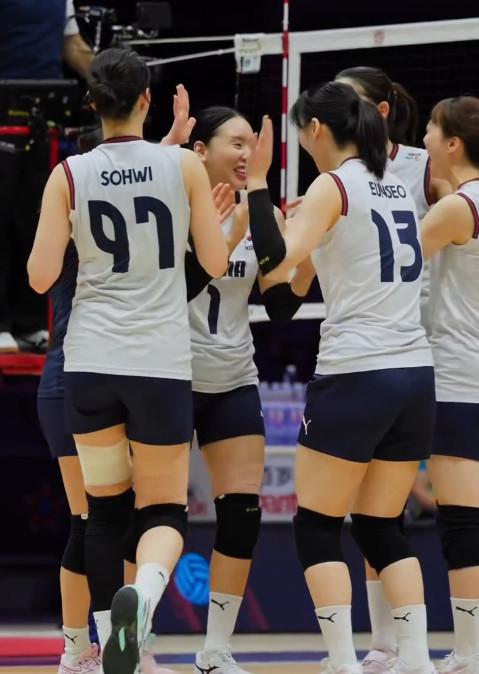 韓国-ベトナムの試合の場面。 /写真=AVC公式SNS仕上げ