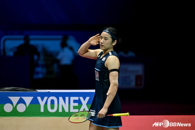 An Se-young's victory celebration. /AFPBBNews=NEWS1
