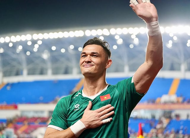 サッカーのベトナム代表チームの新しい主力GK、レジャン·パトリック。 /写真=パトリックSNSキャプチャー
