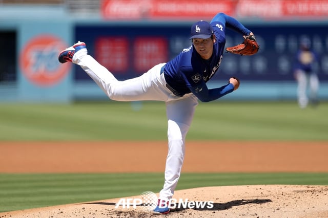 Shohei Ohtani de los Dodgers de Los Ángeles. /Foto=NEWS1