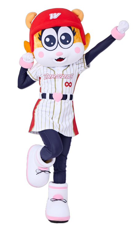 Lumey, mascot of the Taiwan Professional Baseball League's Wei Chuan Dragons. /Photo=LG Twins