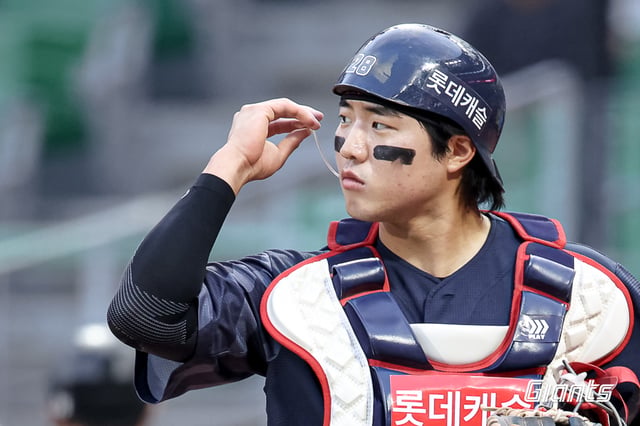 롯데 자이언츠 포수 손성빈. /사진=롯데 자이언츠 제공