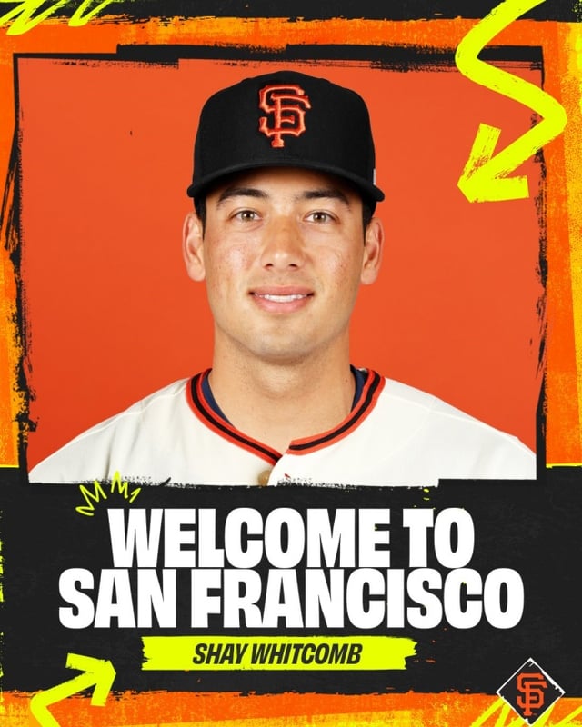 Shae Witcomb wearing a San Francisco Giants uniform. /Photo=San Francisco Giants official SNS archive