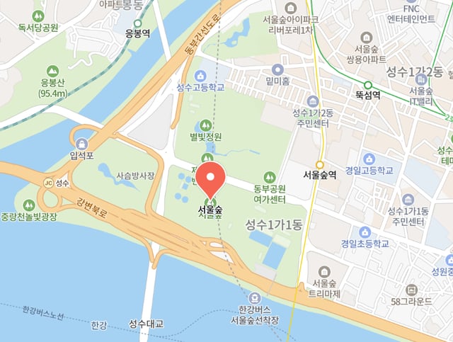 Seoul Forest Map
