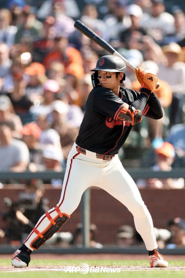 San Francisco Giants outfielder Lee Jung-hoo. /Photo=AFPBB News=NEWS1