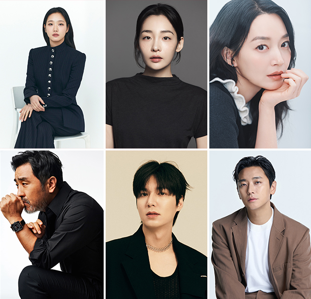 图片=金高银（BH娱乐）、金珉夏（Nun Company）、申敏雅（AM Entertainment）、柳承龙（FrenTPC）、李敏镐（MYM Entertainment）、朱智勋（Blitzway Entertainment）