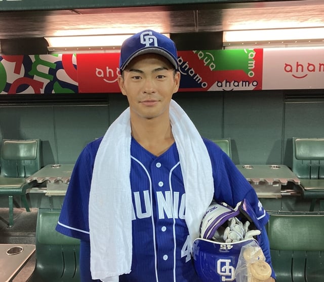 Ryuku Tsuchida. /Photo=Chunichi Dragons Official SNS
