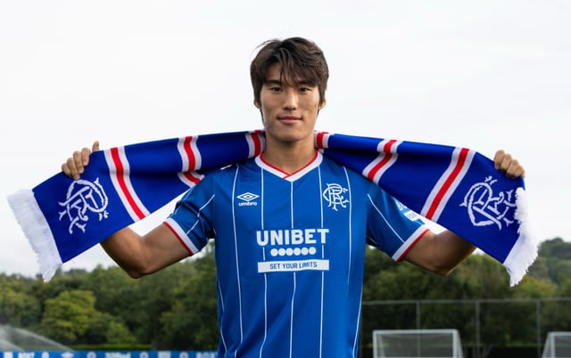 스코틀랜드 명문 레인저스FC에 입단하며 등번호 10번을 배정받은 김민수. /사진=레인저스FC 제공