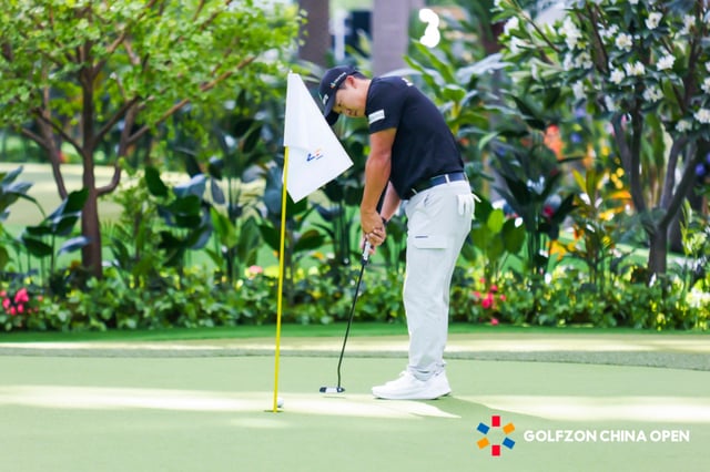 Kim Hong-taek, a professional golfer who advanced as the top player in Group A of the Korean Professional Division at the main tournament of the '2026 China Open' held at GOLFZON CityGolf Yanji No. 2 in China./Photo provided by GOLFZON