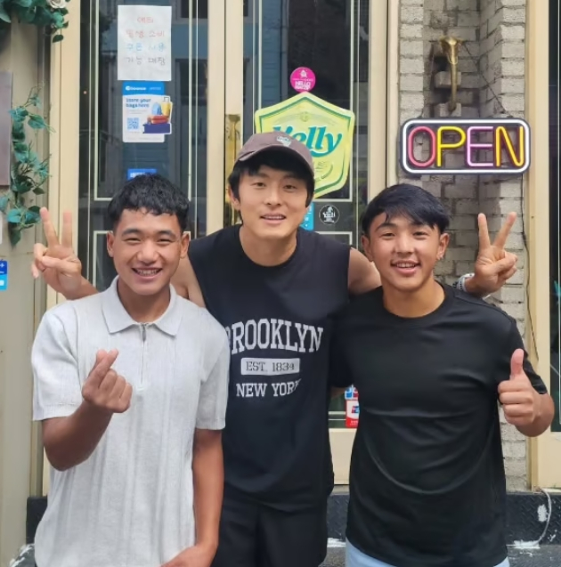Tamang (from left), Kian84, and Rai /Photo=Kian84 SNS