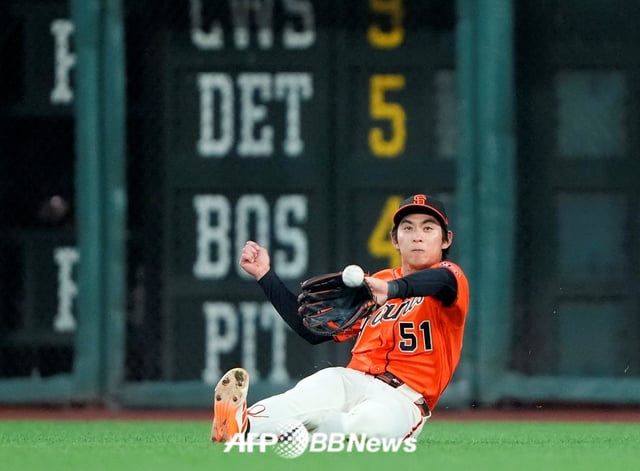 Lee Jung-hoo, jardinero de los San Francisco Giants. /Foto=NEWS1