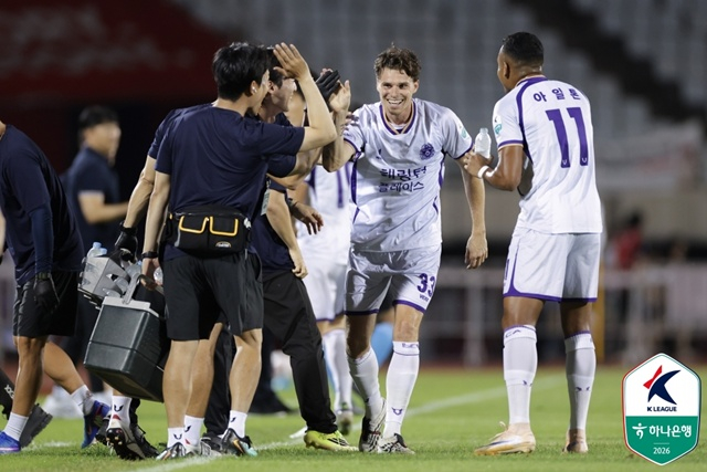 FC安養選手団。 /写真=韓国プロサッカー連盟提供