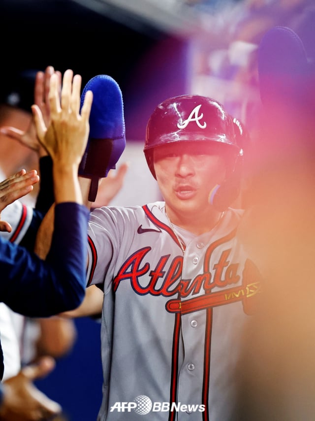 Atlanta Braves infielder Kim Ha-seong. /AFPBBNews=NEWS1