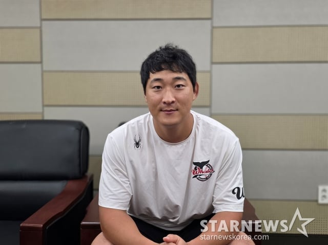 Ulsan Whales' Ha Jae-hoon gave an interview to StarNews on the 27th of last month at Ulsan Munsu Baseball Stadium. /Photo=Reporter Kim Dong-yun