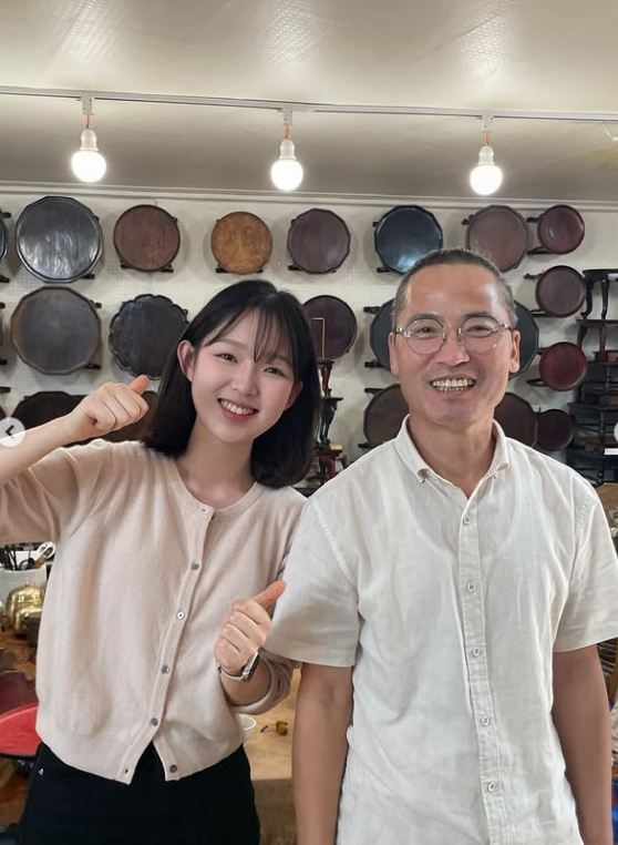 김시현 셰프(왼쪽)와 통영음식문화연구소 故 이상희 소장 /사진=김시현 셰프 SNS 