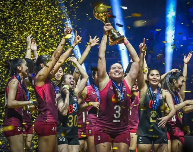 The Thai Yeo Ja-bae-gu (CEO) team. /Photo=Official screenshot from the Asian Volleyball Confederation's SNS