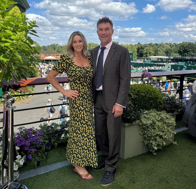 Charlotte Hodson (left) and Pat Cash. /Photo=Pat Cash SNS screenshot