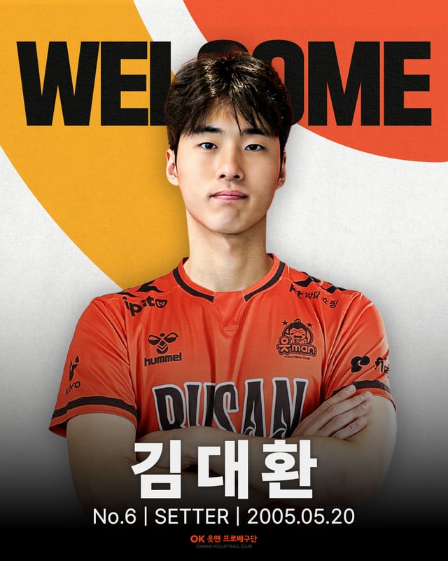 OK Savings Bank setter Kim Dae-hwan. /Photo=OK Savings Bank provided